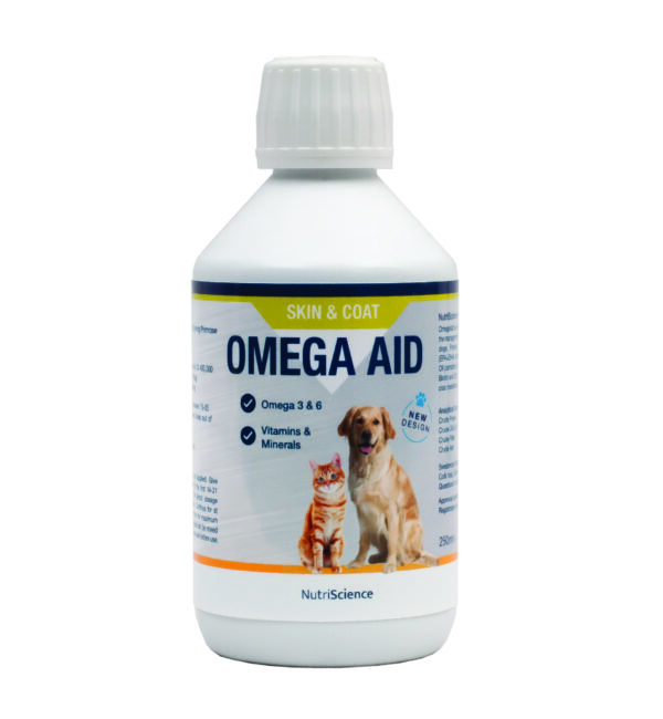 NutriScience Omega Aid Pet Skin Coat Supplement